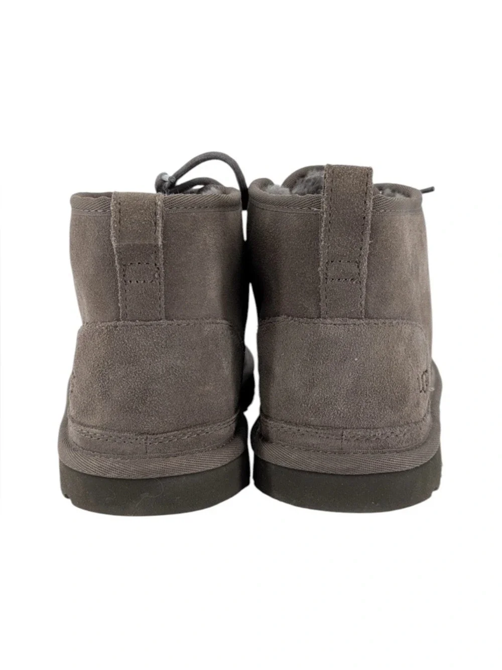 UGG Men's Neumel Gray Suede Lace-Up Ankle Boots Size 10